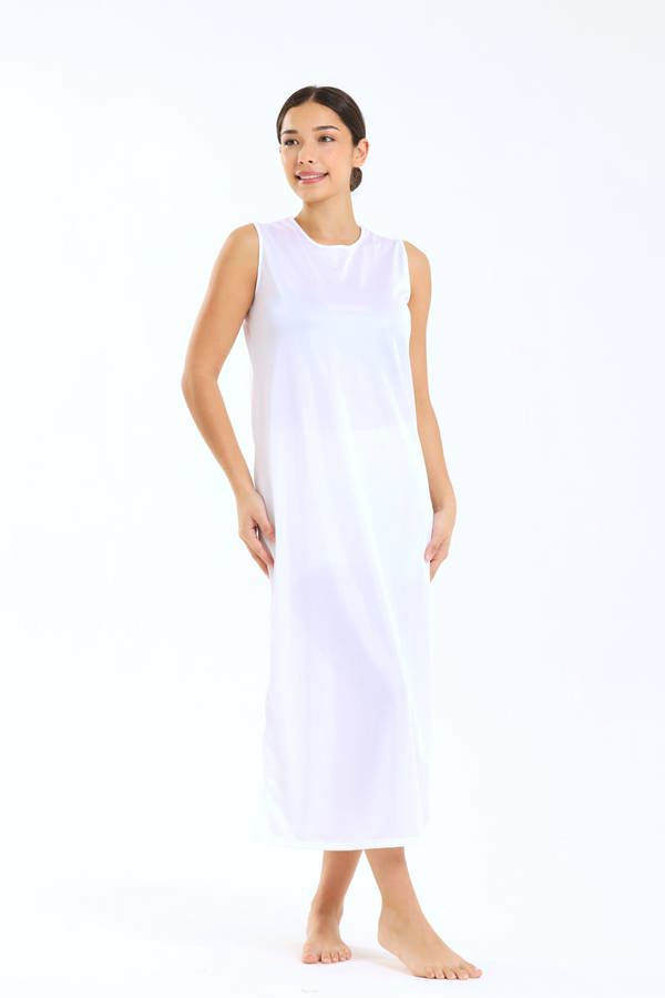 Senza® Wide Strap Full Length Slip Dress