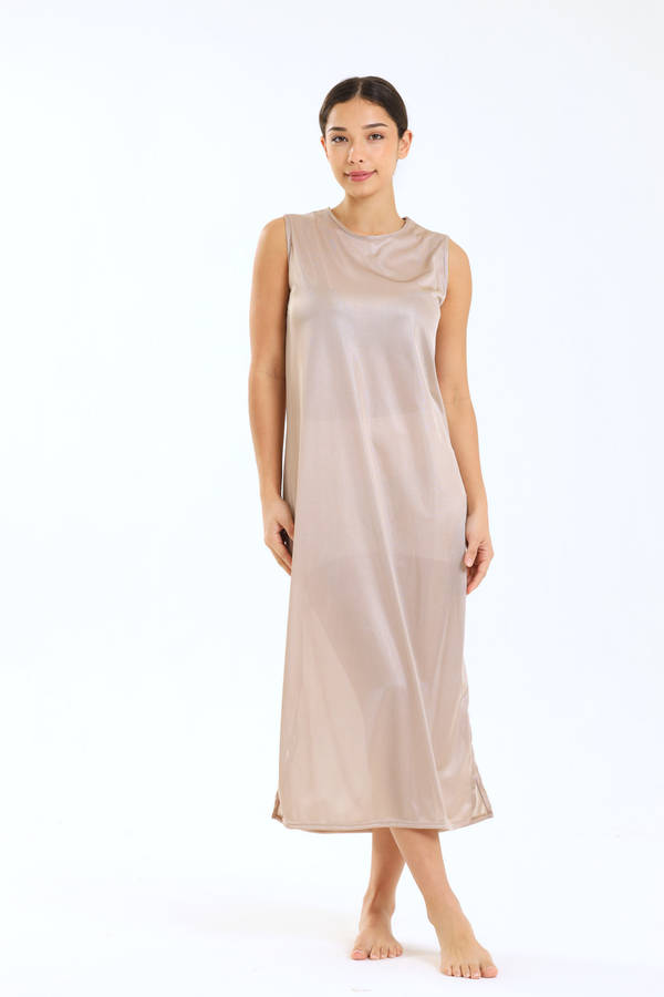 Senza® Wide Strap Full Length Slip Dress