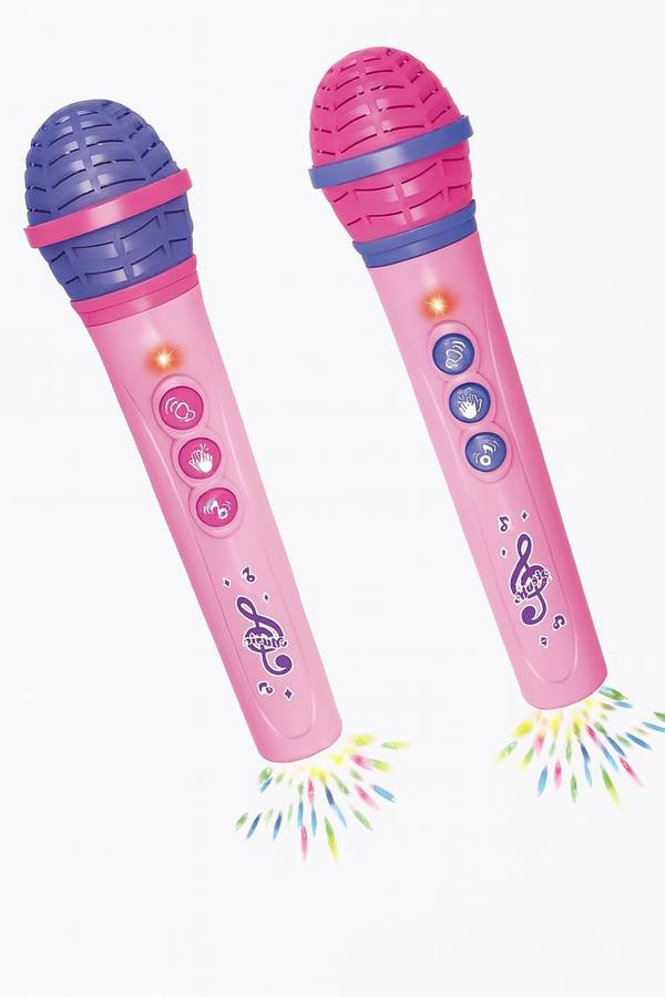 Little Girls Mic Set With Batteries & Sunglasses