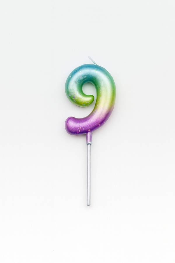 Magical Number 0 to 9 Balloon Birthday Candle