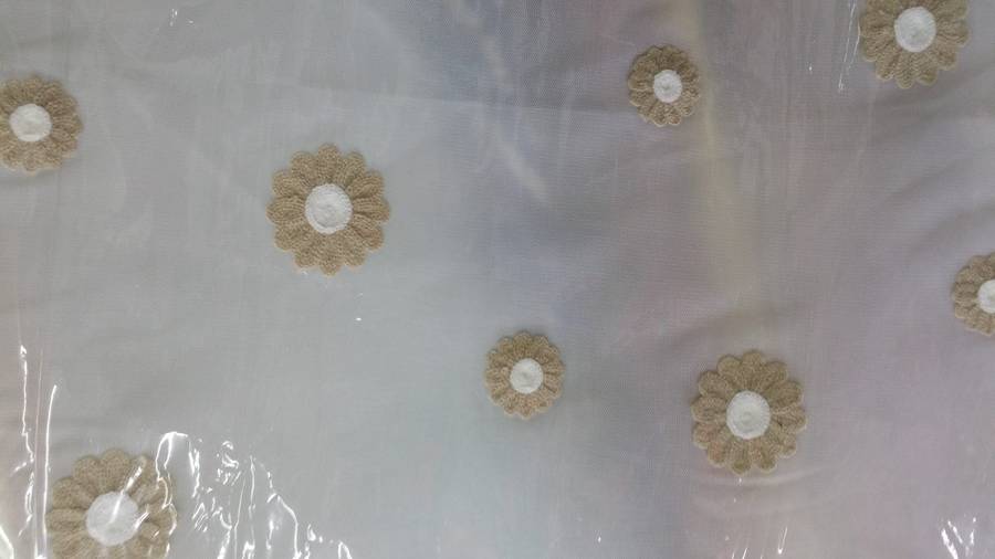 Tulle Embroidered Daisy