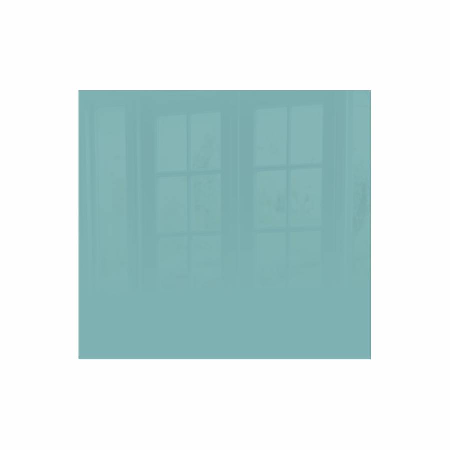 Decorative Glass Wall Tile (598 X 650 X 6mm) Pastel Turquoise