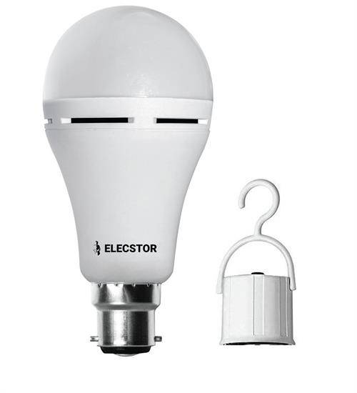 Elecstor B22 7Watt Emergency Rechargeable LED Bulb - 4 hour battery life