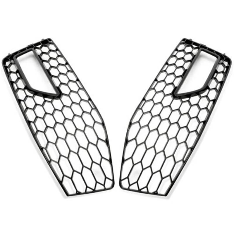 Car Front Bumper Fog Light Grilles Honeycomb Grille For B8.5 A4 S-Line and S4 2013 2014 2015 2016