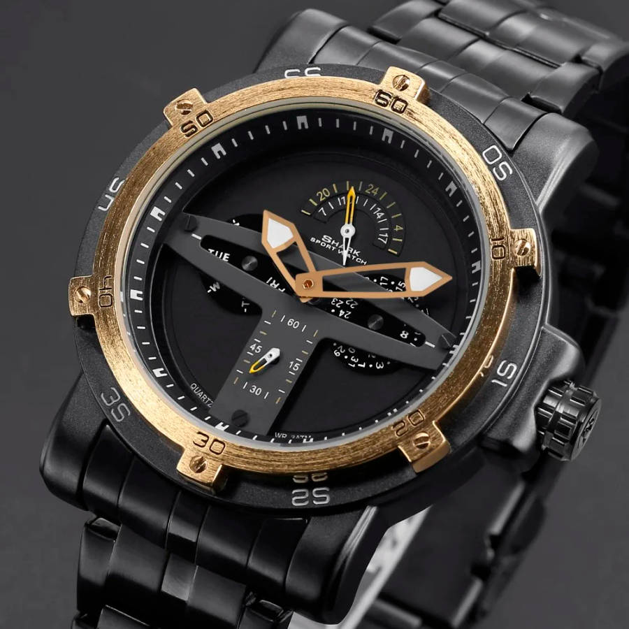 GENUINE SHARK Greenland Shark Sport Watch Men Luxury Brand