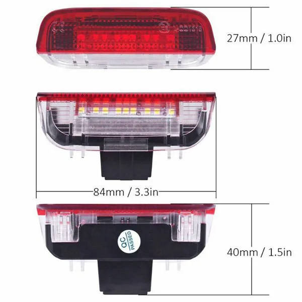 4Pcs Car LED Door Warning Light Welcome Projector for Golf 6 7 Jetta MK5 MK6 Passat B6 B7 CC TIGUAN
