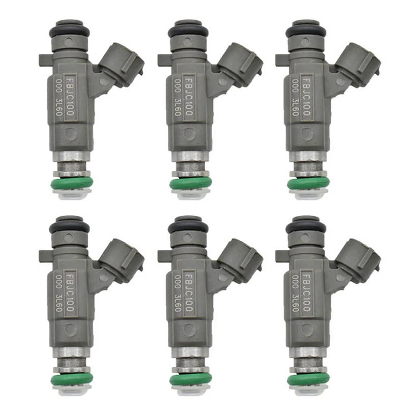 6Pcs Fuel Injectors Nozzle FBJC100 for Nissan X-Trail T30 T31 2.5 Infiniti Petrol Nozzle