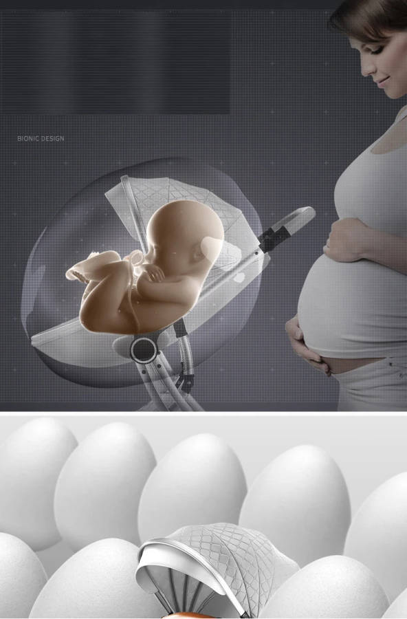 Baby Stroller High Landscape Carriage 2020 New 2 In 1 Infant Travel Pram Baby Carriage Portable Cart