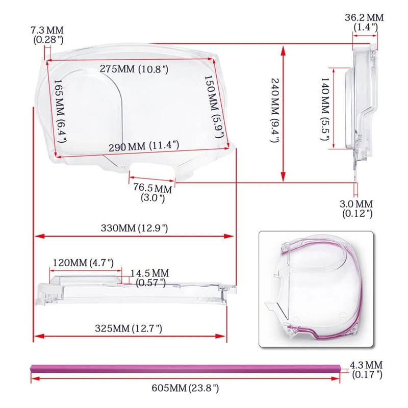 Clear Cam Gear Timing Belt Cover Turbo Cam Pulley for Mitsubishi Lancer Evolution EVO 9 IX Mivec
