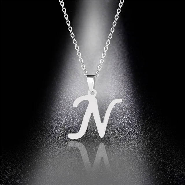 Genuine Letter " N " Pendant ONLY -  Stainless Steel  - DO NOT FADE