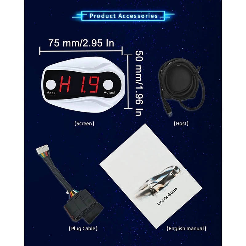 Throttle Controller 10-Mode Electronic Throttle Response Controller for MASERATI CHRYSLER DODGE JEEP