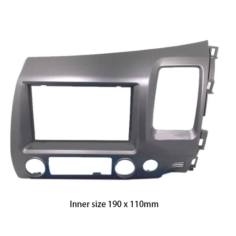 for Honda Civic 2006-2011 Stereo Radio Double 2 DIN Dash Kit Fascia Dash Panel Trim-RHD
