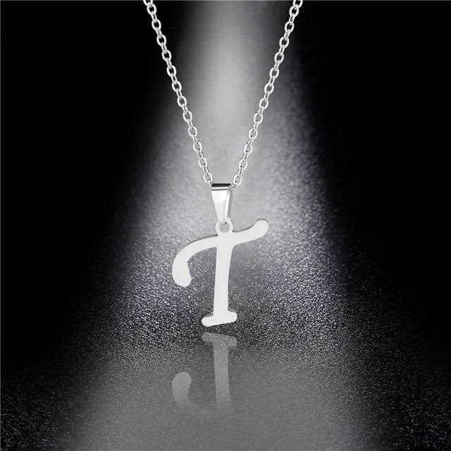 Genuine Letter " T " Pendant ONLY -  Stainless Steel  - DO NOT FADE
