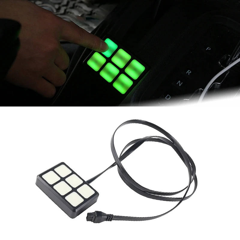 6 Gang Switch Panel Relay System Circuit Control Box for Jeep Wrangler Boat Car