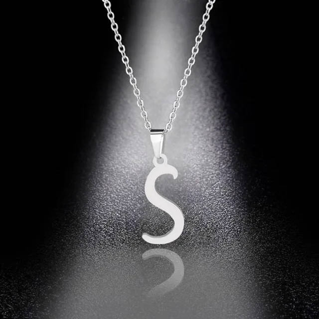 Genuine Letter " S " Pendant ONLY -  Stainless Steel  - DO NOT FADE