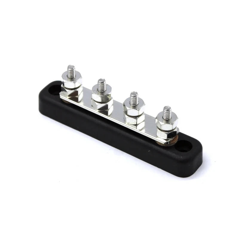 4/ 5 / 10/ 20 Way Power Distribution Bus Bar 4-bit #10-32 Screws Single Distribution Box for Car