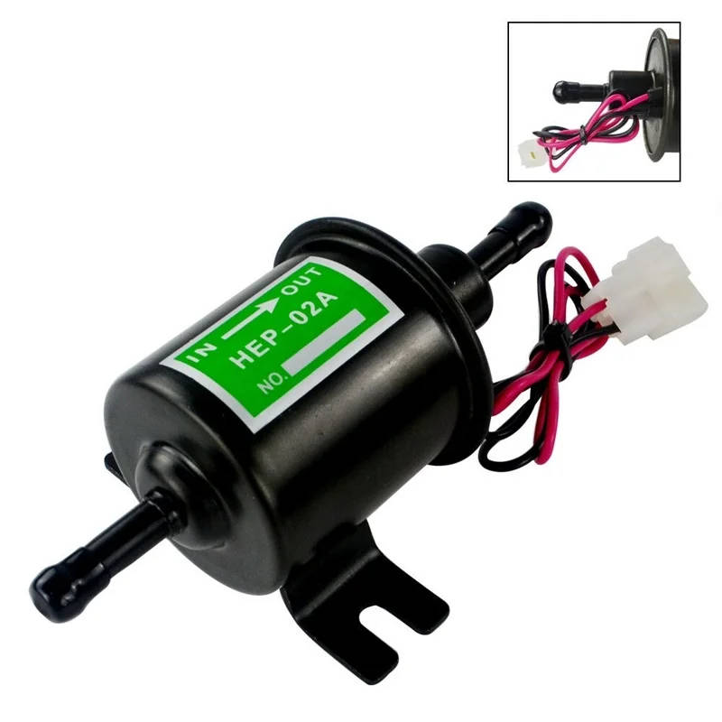 12V Heavy Duty Electric Fuel Pump Metal Solid Petrol Inline Fuel Pump Gasoline Transfer Pump