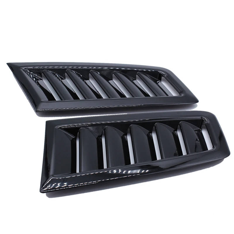 2Pcs Car Front Engine Hood Bonnet Vents Hood Air Outlet Louvers Spoiler Trim for Ford