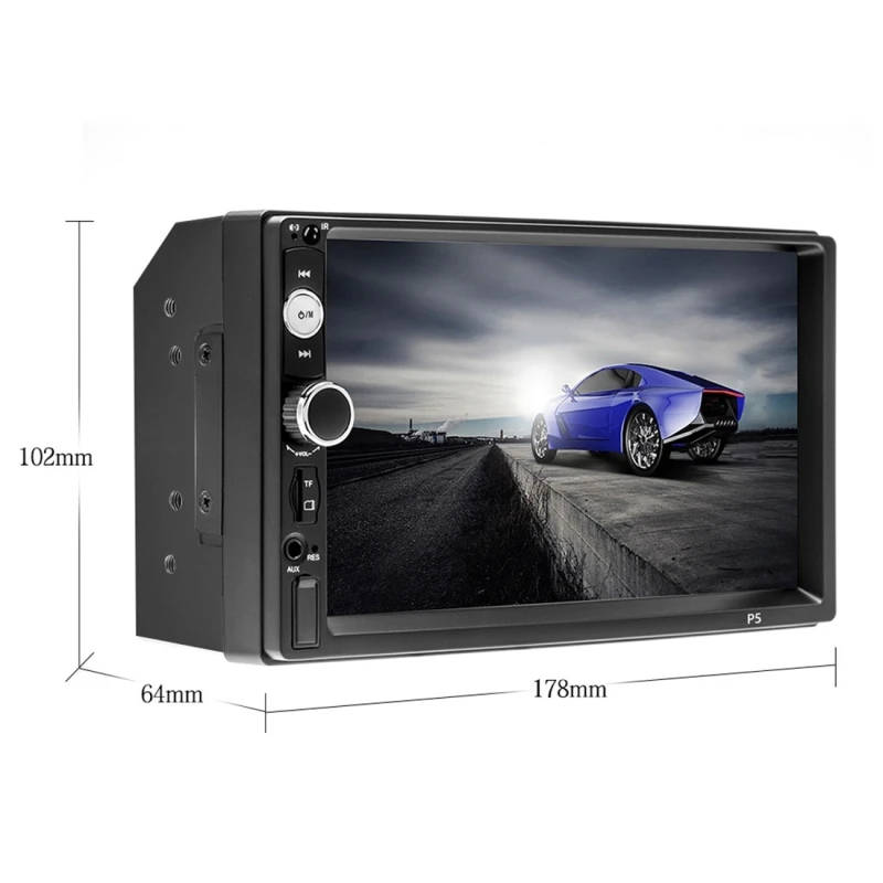 Car Bluetooth Radio Receiver MP5 Player HD 2 Din 7 inch Support FM,USB,TF Card,Mirror Link