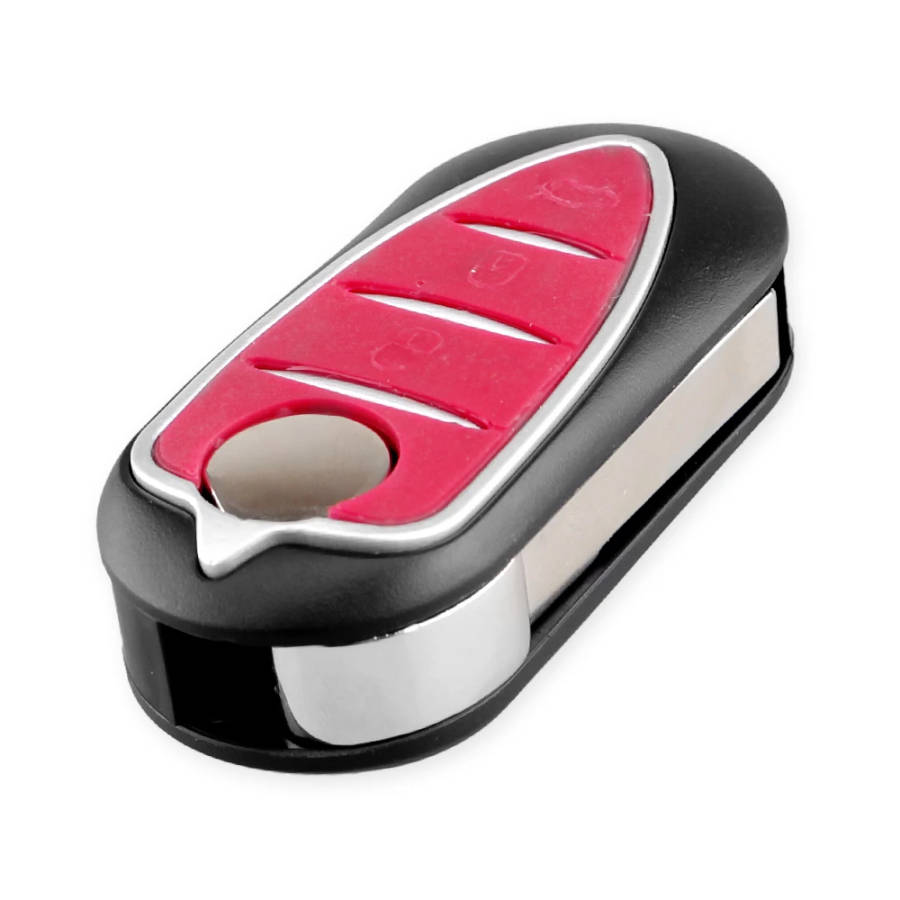 3 Buttons Remote Car Key Shell Case Fit For Alfa  Romeo Mito Giulietta 159 GTA Folding Flip