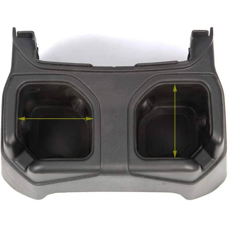 Rear Cup Holder for Jeep Wrangler JL 2018-2021 Floor Console Mounted Drink Holder Storage Box