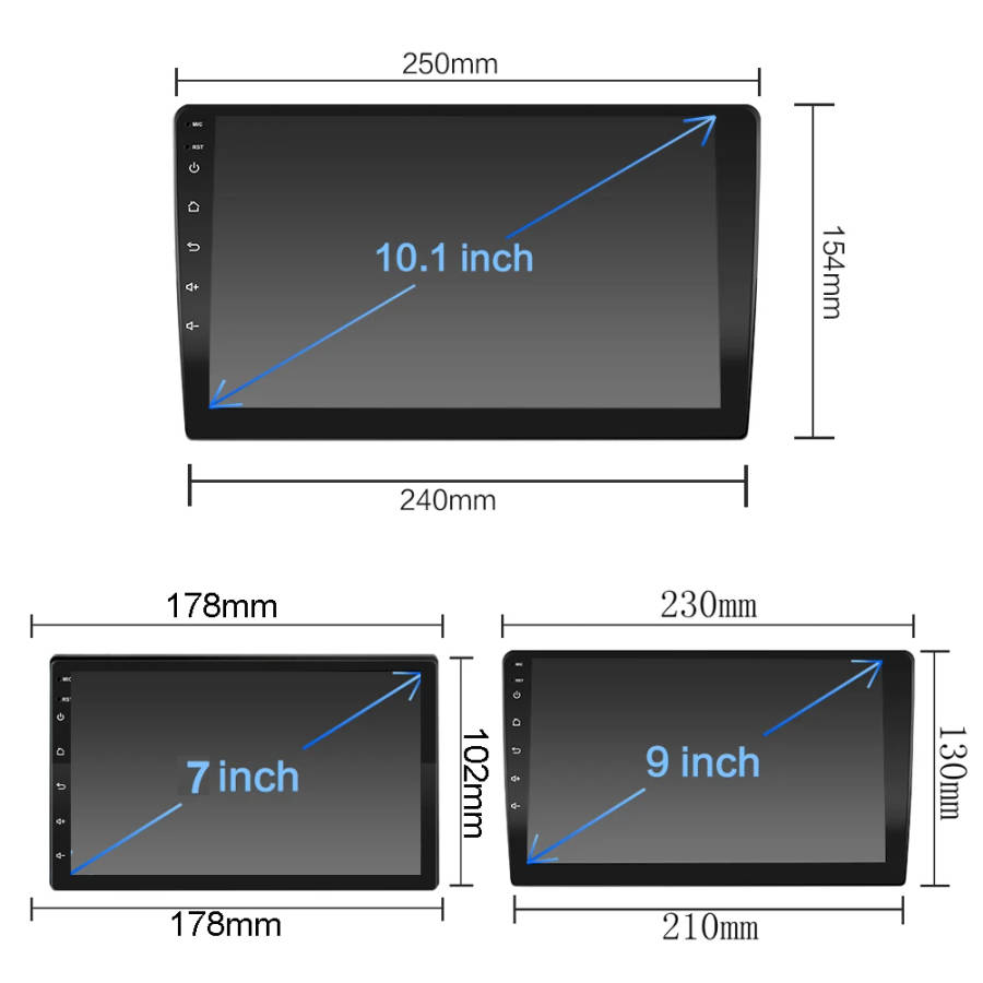 2 Din Car Radio Android 10 Ram 2G RDS DSP For Toyota Lada BMW AM GPS Navigation