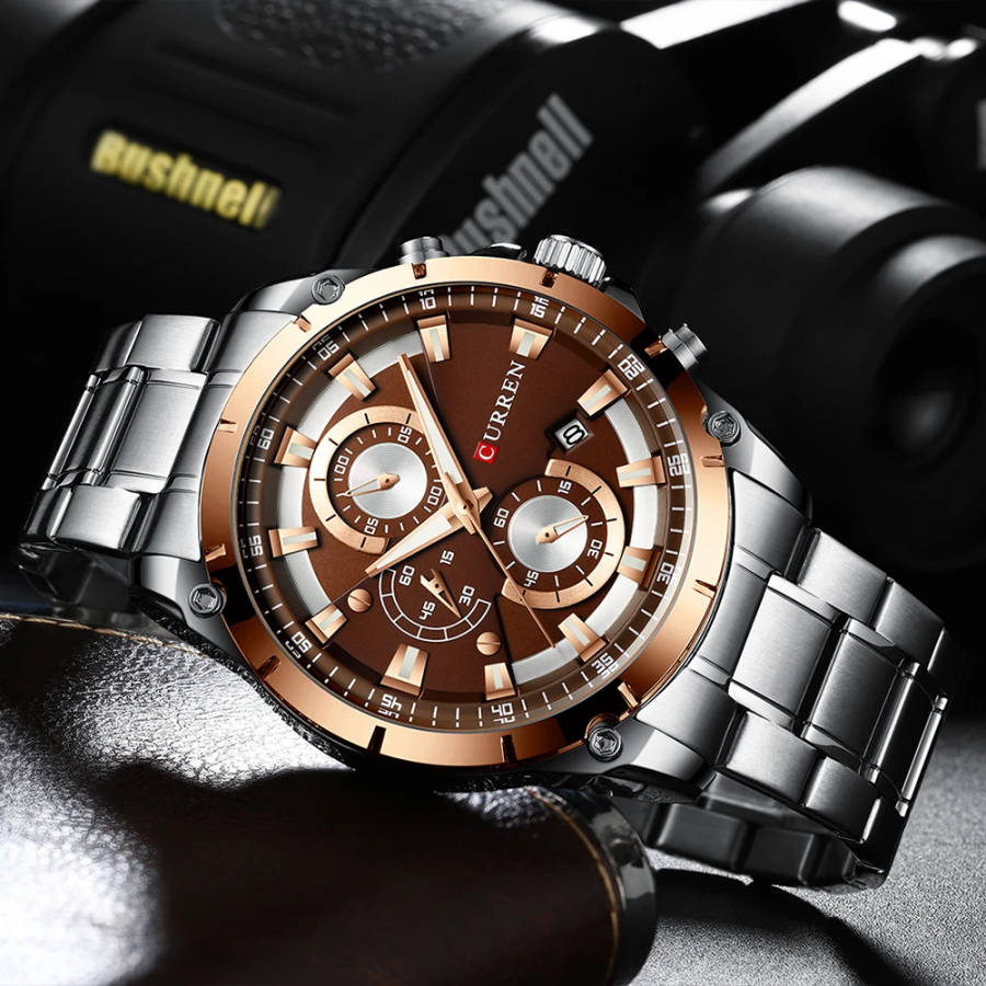 Curren Stylish Business Stainless Steel Wrist Quartz Watch For MEN