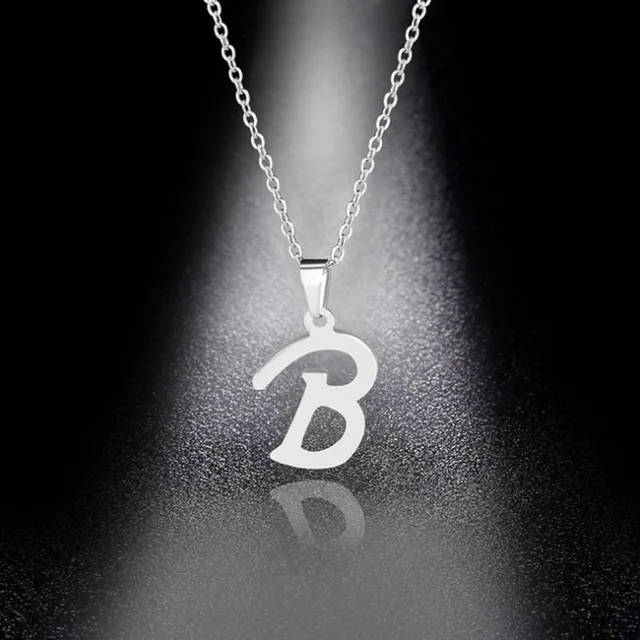 Genuine Letter " B " Pendant ONLY -  Stainless Steel  - DO NOT FADE