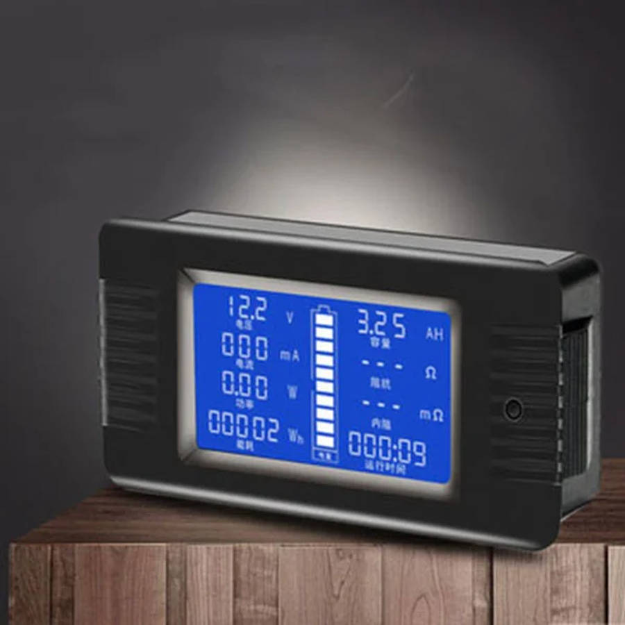 DC Multifunction Battery Monitor Meter LCD Display Digital Current Voltage Solar Power Meter