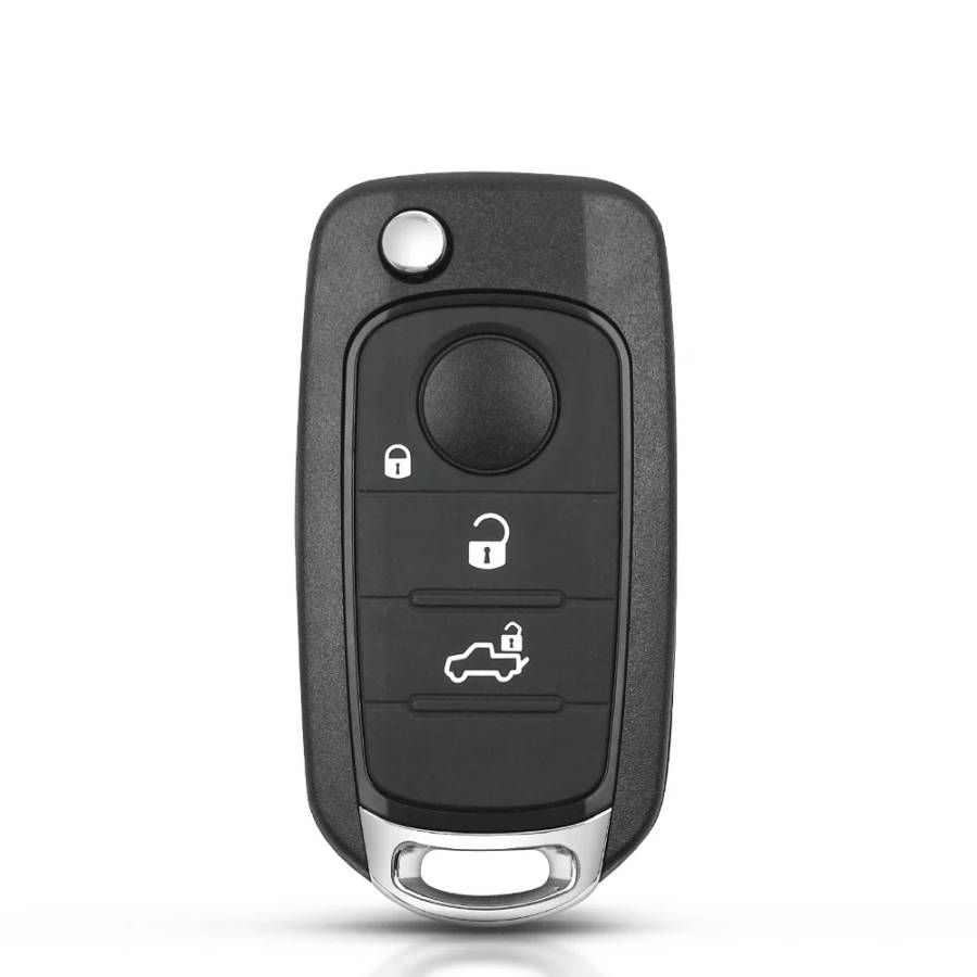 Folding Fob For Fiat 500X Egea Tipo 2016-18 Remote Flip Car Key Fob 3/4 Buttons 433.92Mhz 4A Chip