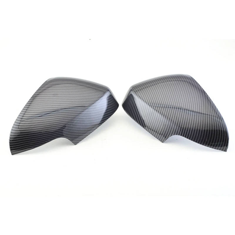 Pair Left & Right Carbon Fiber Side Rearview Mirror Cover Cap for Volvo C30 S60 S80 S40 V50 V70