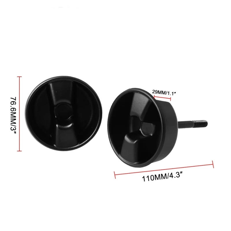 2 PCS Car Screws for Hardtop Top Hard Panel Mounting Knob Replacement Screws for Jeep