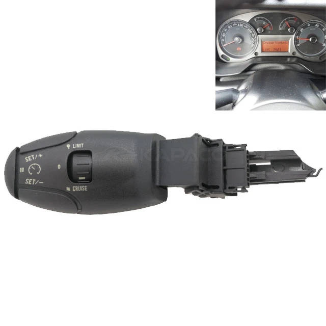 Cruise Control Stalk Switch With Speed Limit For Peugeot 207 208 307 406 407 607 807 Partner Citroen