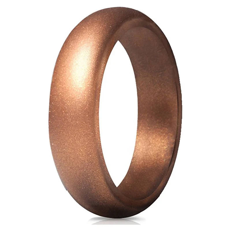 Wholesale New Silicone Sport Round Solid Unisex Couple's Rings