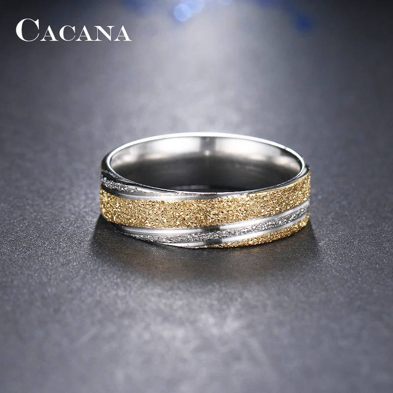 GENUINE Stainless Steel Ring Shining Sand Size 9 - DO NOT FADE