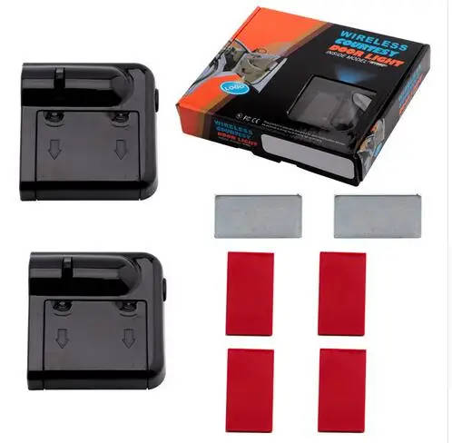 2pcs Universal Wireless Car Projection LED Projector Door Shadow Light Welcome Light Laser Emblem Logo Lamps Kit  4