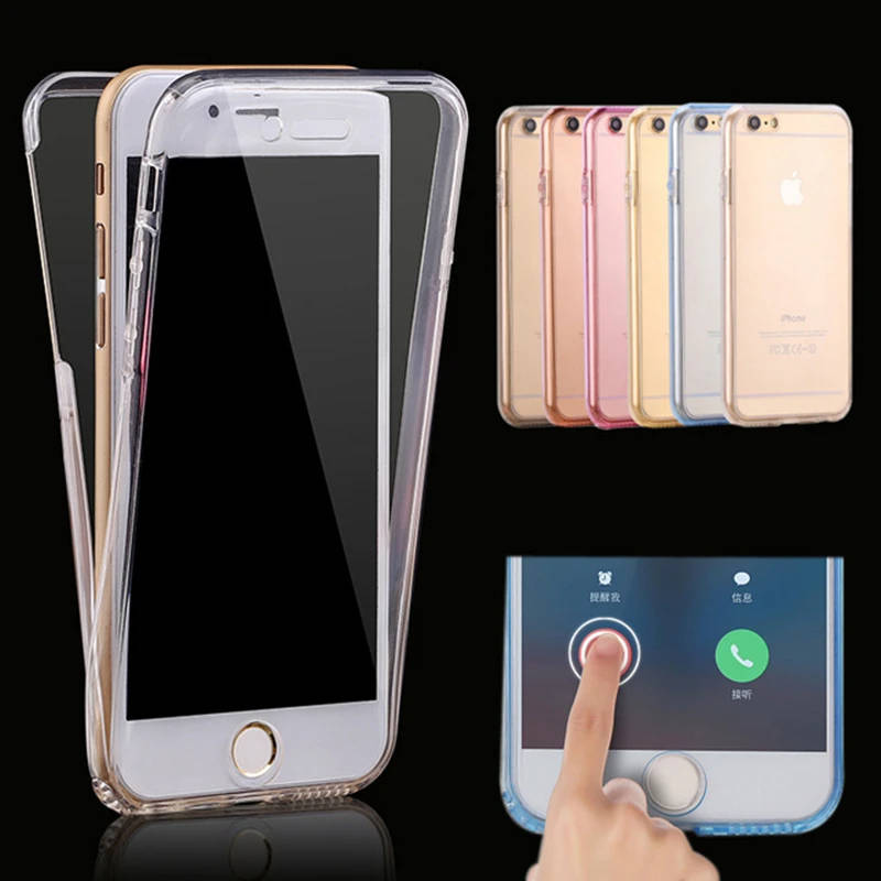 ! Time Limit Sale ! 360 Full body Clear TPU Case For Samsung IPhone