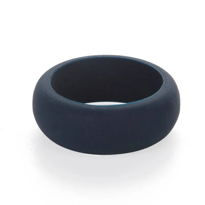 Wholesale New Silicone Sport Round Solid Unisex Couple's Rings