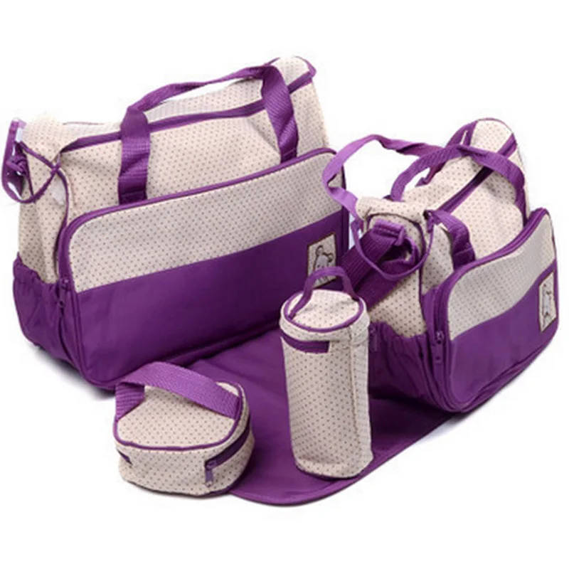 5-in-1 Multifunctional Nappy Bag - Purple (READ THE DESCRIPTION)