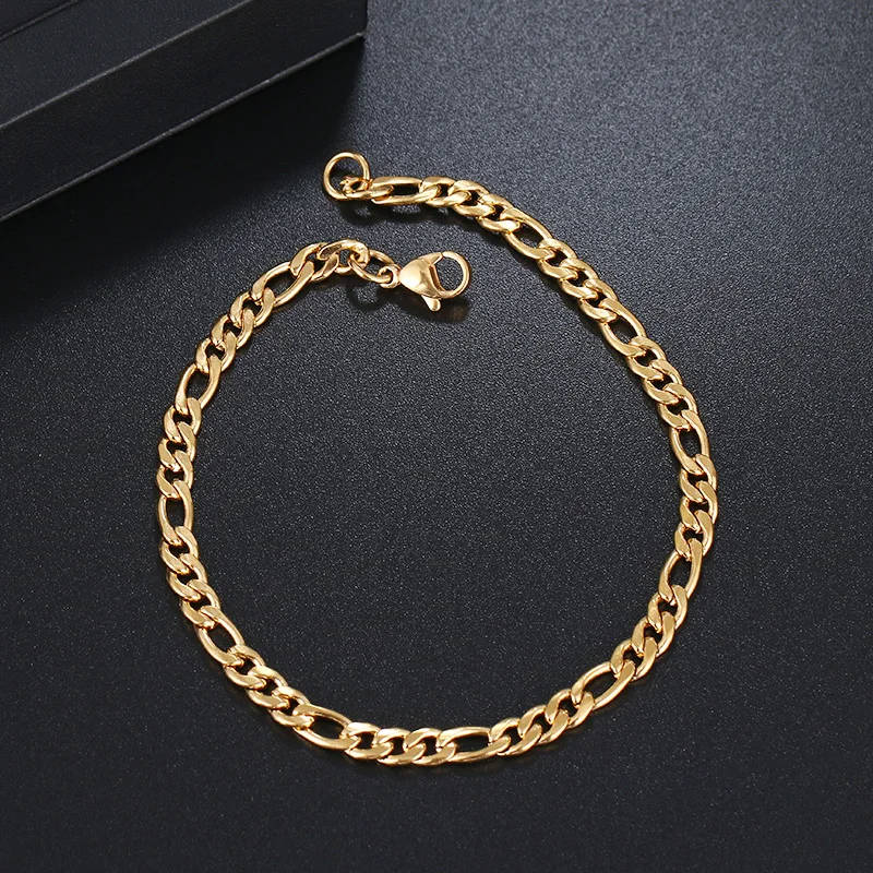 Retail Price R 999 / Genuine 316L Stainless Steel Chain Bracelets For Man Women Gold Color