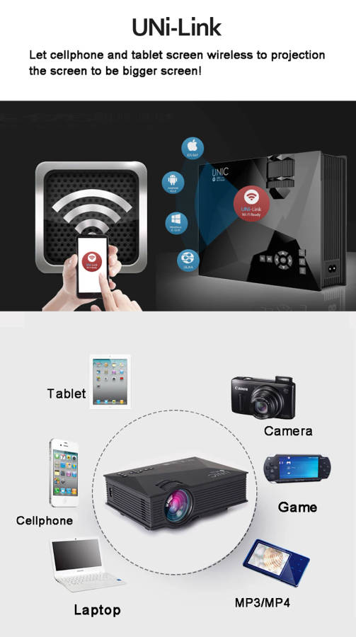 Unic ED Home Projector