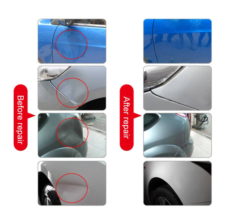 PDR Tools Kit Dent Removal Paintless Dent Repair With Led Worklight - PDR Case SMT-050 Electrical No