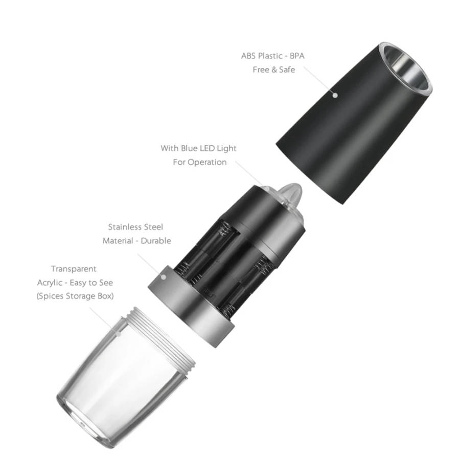 Gravity Electric Salt And Pepper Mill
