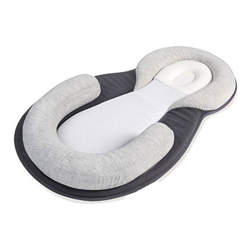 Portable Baby Positioner Pillow Crib Nursery Travel Folding Toddle Bed Bag