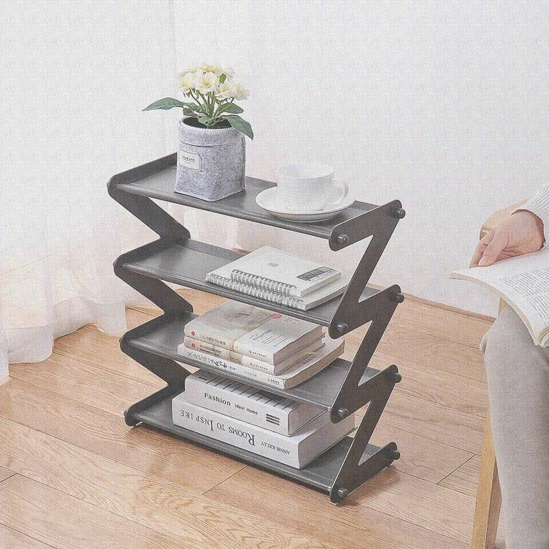 DIY Z shaped Large Shoe Rack Storage Shelf 4 Layers ABS plastic Non woven Cabinet  Organizer Holder Shoes Organizer Stand Shelf|Shoe Racks & Organizers| -  AliExpress