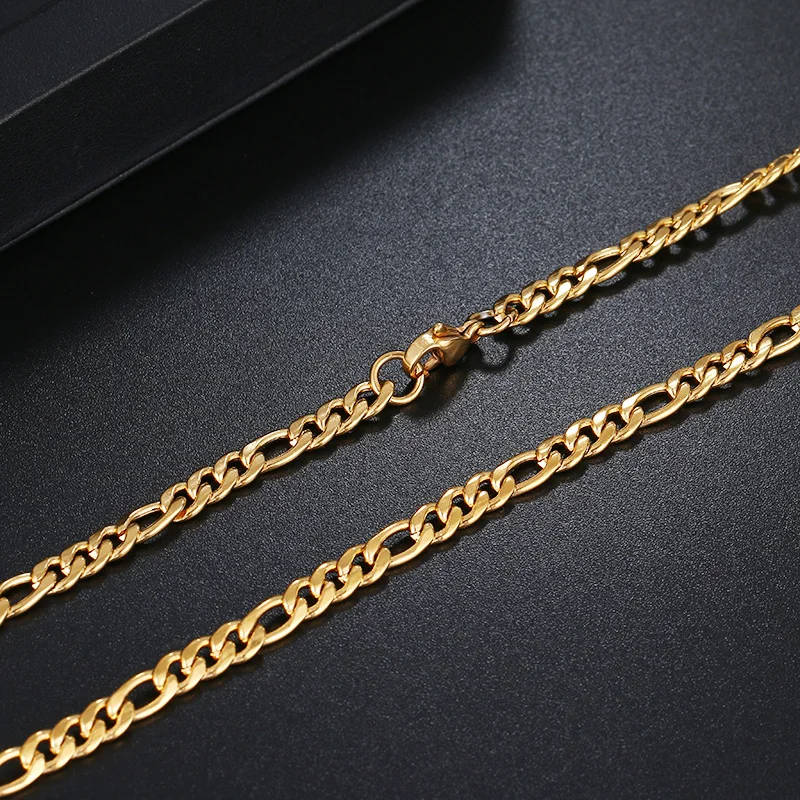 Retail Price R 1299 / Genuine Stainless Steel Necklace For Man Women Gold Color