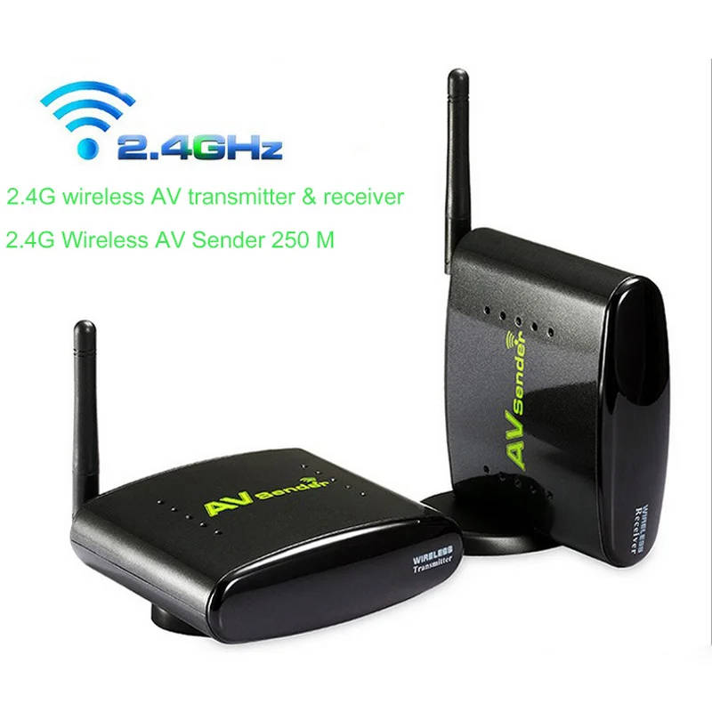 Wireless AV Transmitter & Receiver - Avsender & IR Remote