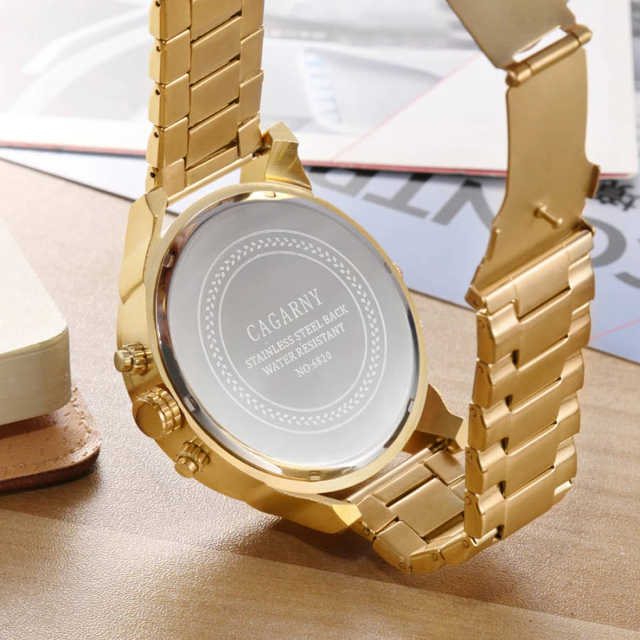 Cagarny Top Brand Luxury Sport Quartz Military Mens Watch