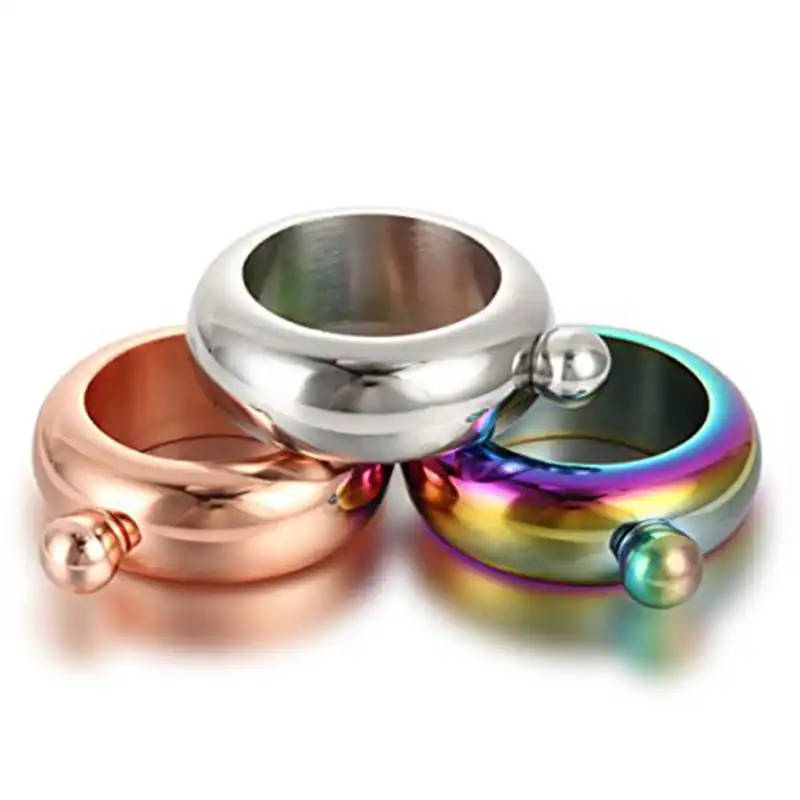 Stainless Steel Bangle flask Bracelet Hip Flask Portable Round Elegant Wine Mixed Bottle 3.5 oz Whiskey Alcohol Drinkware Flasks