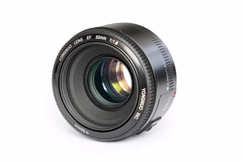 YONGNUO YN50mm Lens fixed focus EF 50mm F1.8 AF/MF lense Large Aperture Auto Focus Lens For Canon